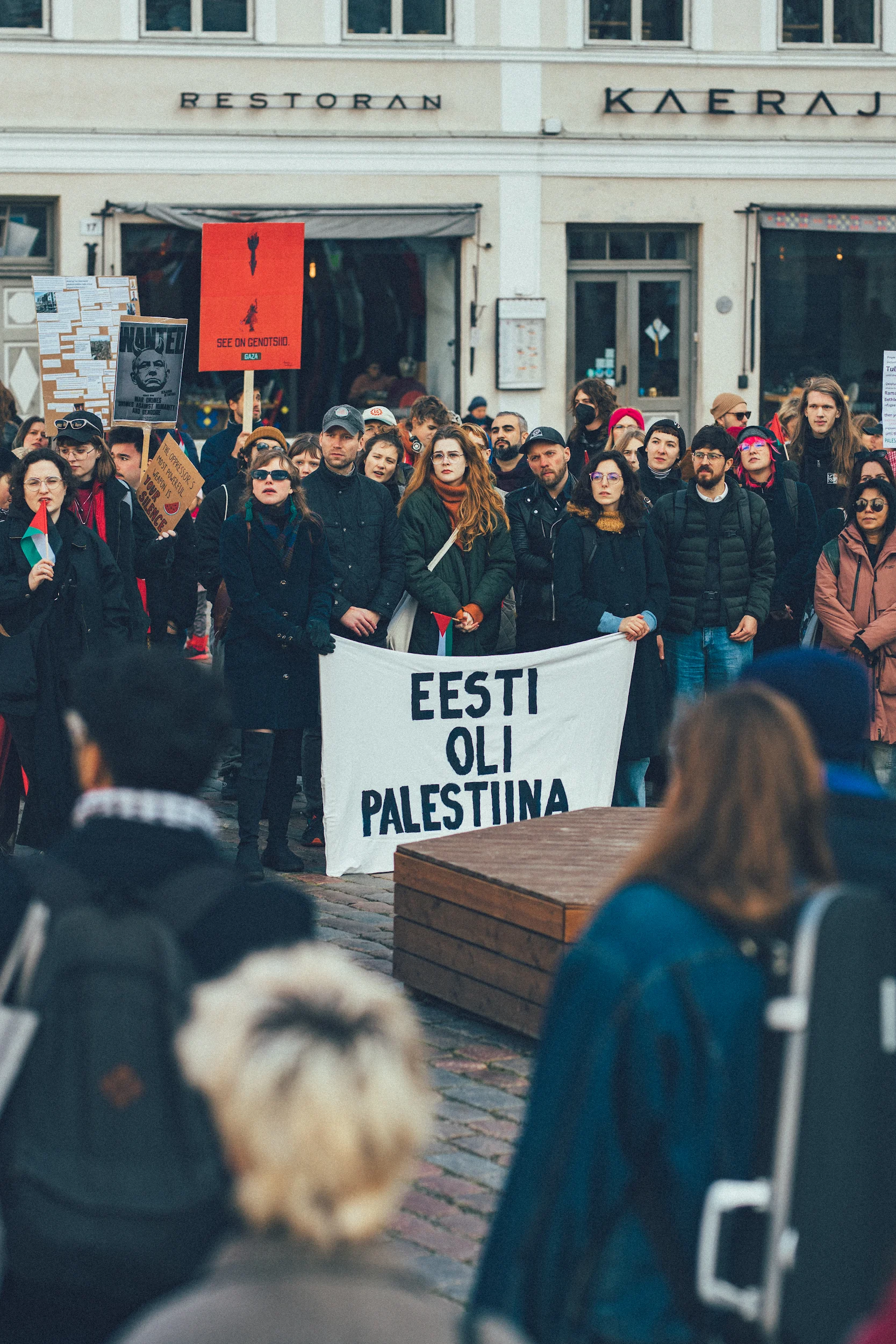 Protest. 11.10.2025. Tallinn. Foto: Jaana Talman.